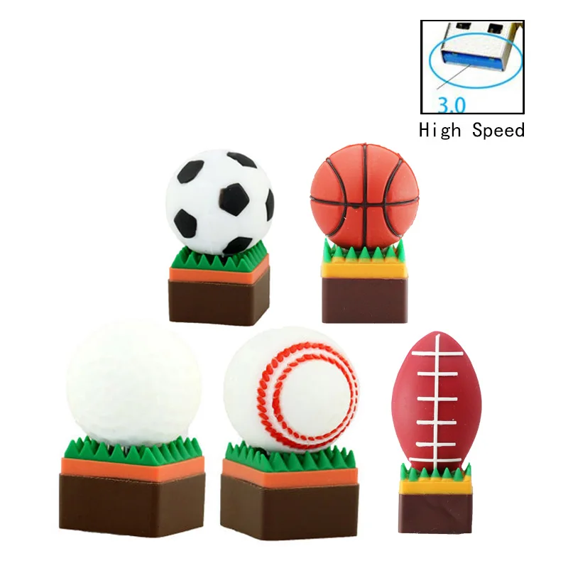 Pendrive Футбол спортивные USB флешки 8 Гб оперативной памяти 16 встроенной 32 ГБ 64