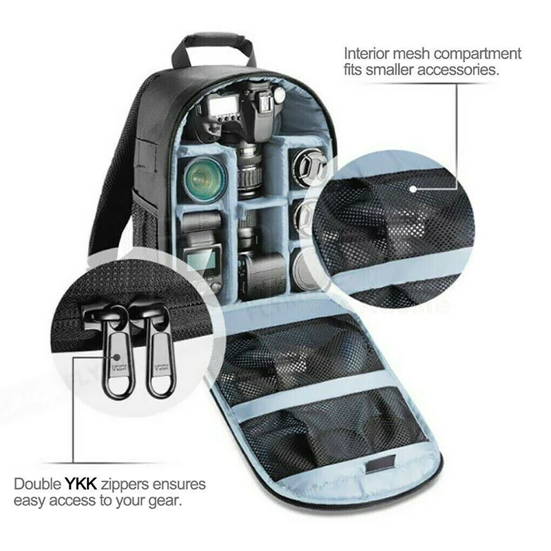 waterproof slr dslr camera bag outdoor carrying digital camera case backpack for canon sony nikon durable camera accessories free global shipping