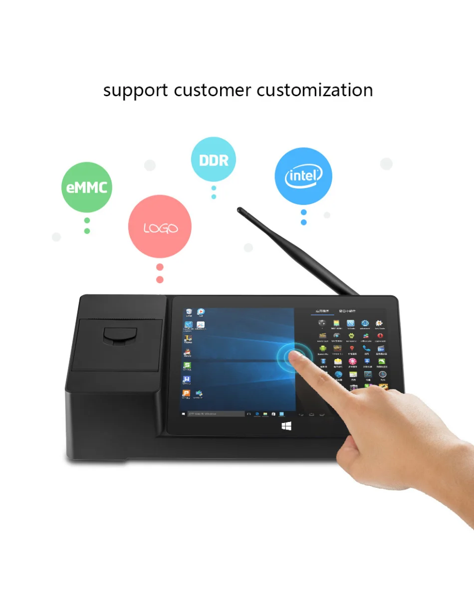 Оригинальные окна 10 планшетный ПК компьютер pipo X3 Pos платежная коробка