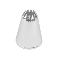 1pcs m22 cake decorating pastry piping nozzle icing tips 12 teeth bakeware kitchen cookies tools stainless steel