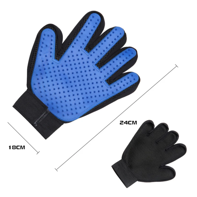 

Pet Grooming Glove Tool Dog Cat Cleaning Brush Hair Deshedding Comb Brush Bathing Hair Removal Cleaning Massage Glove For Animal