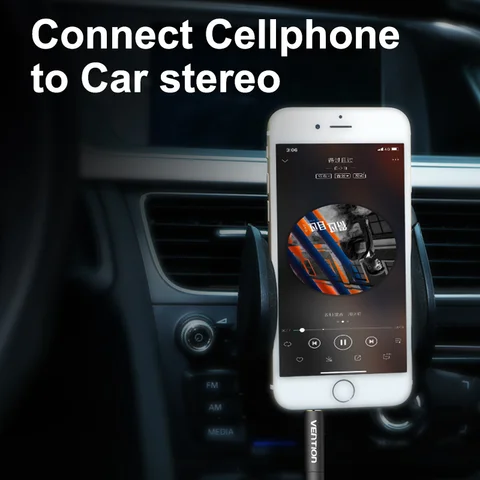 Аудиокабель Vention Jack 3,5 мм штырь-штырь