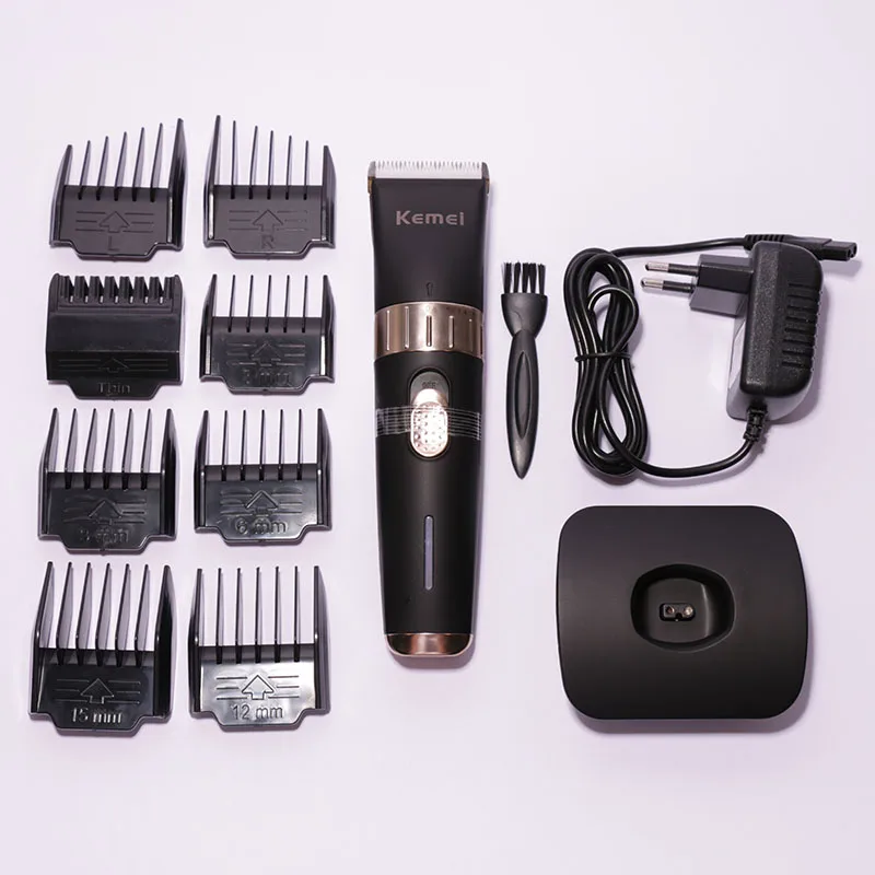 Машинка для стрижки волос Kemei перезаряжаемая электрическая машинка