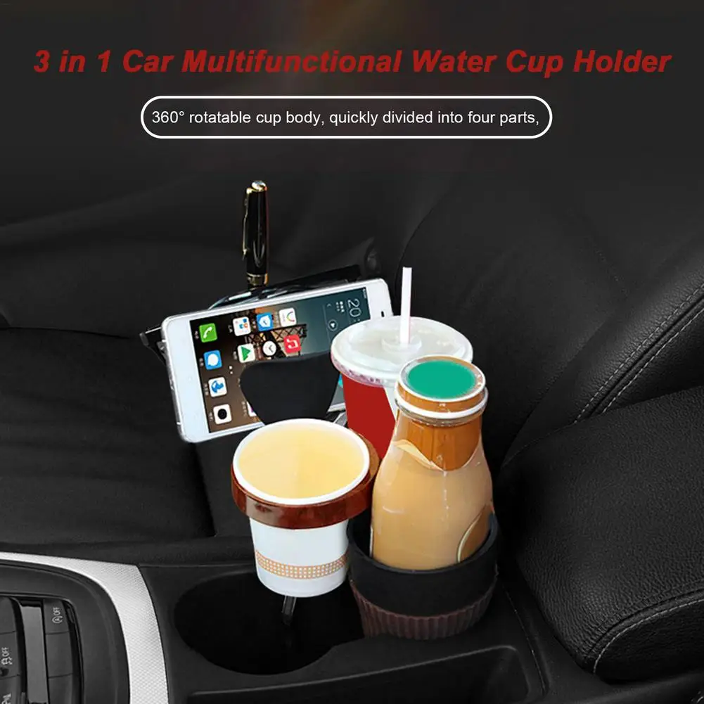 

Car Drink Bottle Holder Car Cup Holder Expander Rotating Adjustable Phone Coins Keys Glasses Organizer Car Stowing Tidying