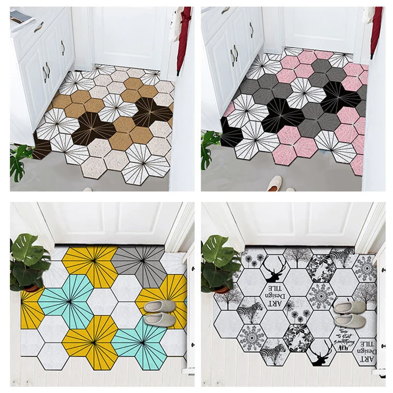 

Входной коврик, геометрический ромбовидный ковер, коврик для прихожей и ванной, кухонные коврики, напольный коврик с Сотами, скандинавский ...