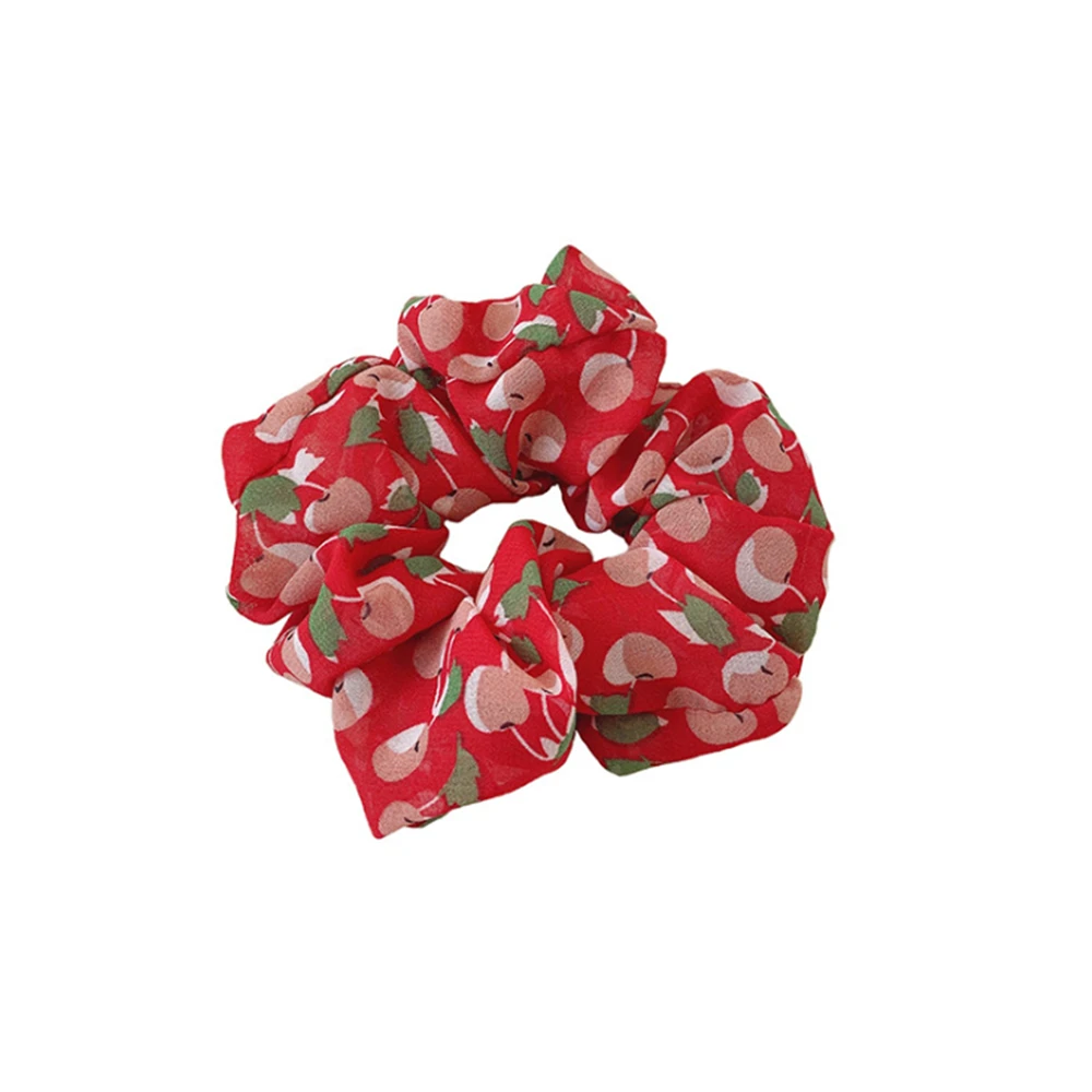 Модные Красочные эластичные резинки для волос в виде вишни красивые элегантные