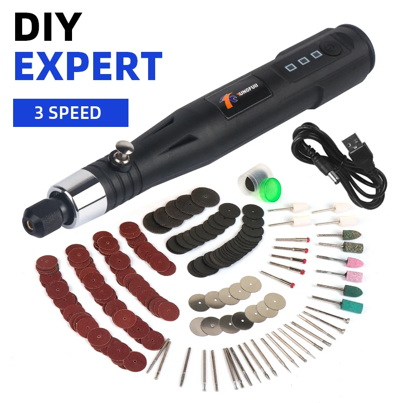 

Electric Engraving Pen EU US Plug Wood Carving Tools Grinding Milling Polishing Tools for Jewelry Metal Glass Micro Rotary Tool