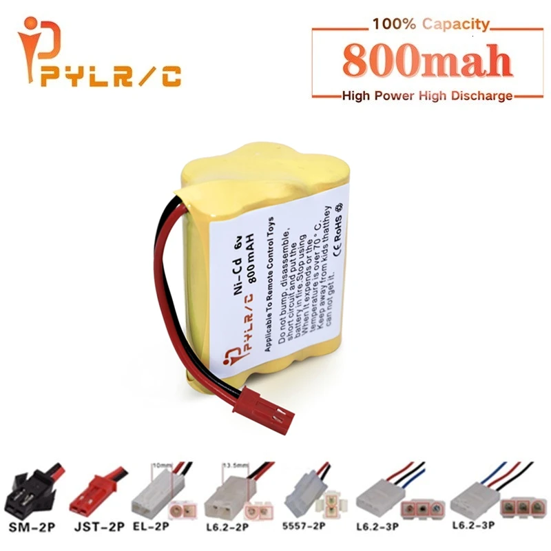 6 в перезаряжаемая батарея для радиоуправляемых игрушек автомобилей танков