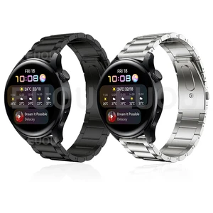 titanium strap for huawei watch 3 band wristband for huawei gt 2 pro gt2 46mm watchband metal stainless steel clasp bracelet free global shipping