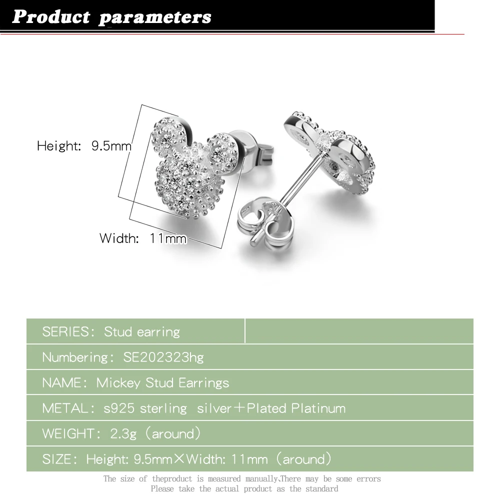Богемные серьги-гвоздики из стерлингового серебра 925 пробы для девочек ювелирные