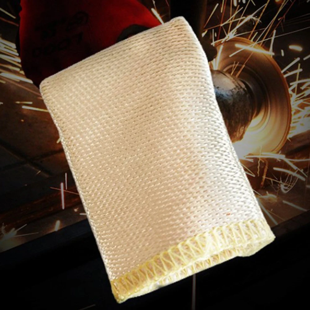 

15cm Finger Heat Shield High Temperature Resistant Glass Fiber Finger Protection Cover for TIG Welding Glove BV789