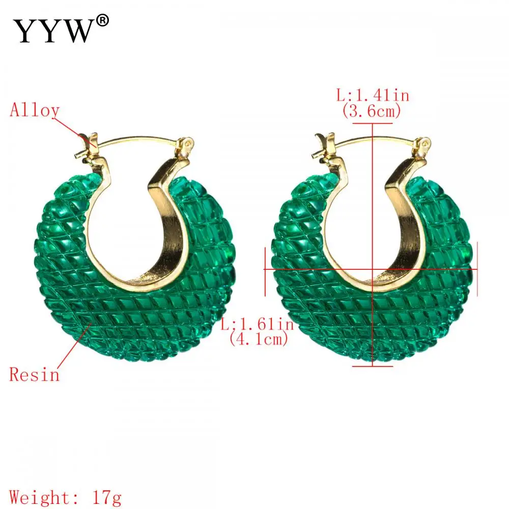 Зеленые/белые женские висячие серьги с полыми фотоэлементами изысканные