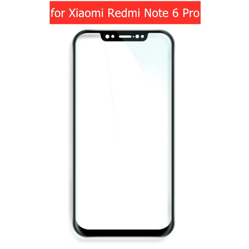 Защитная пленка для переднего экрана Xiaomi Redmi Note 6 Pro Черная защитная из