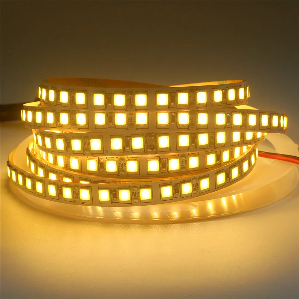 12V 5054 5050 Светодиодные ленты 60 светодиодный s/M 120 Водонепроницаемый теплый белый 5 м