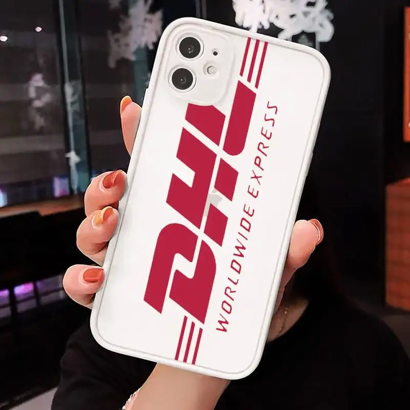 

Hot DHL Express Anniversary Edition Label Phone Cases matte transparent For iphone 7 8 11 12 plus mini x xs xr pro max cover
