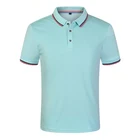 Летнее Повседневное платье Футболка мужская Тенсел дышащая нескатывающаяся верхняя одежда Однотонная рубашка поло с коротким рукавом рубашки 11 Цвет Masculina Hombre S-3XL