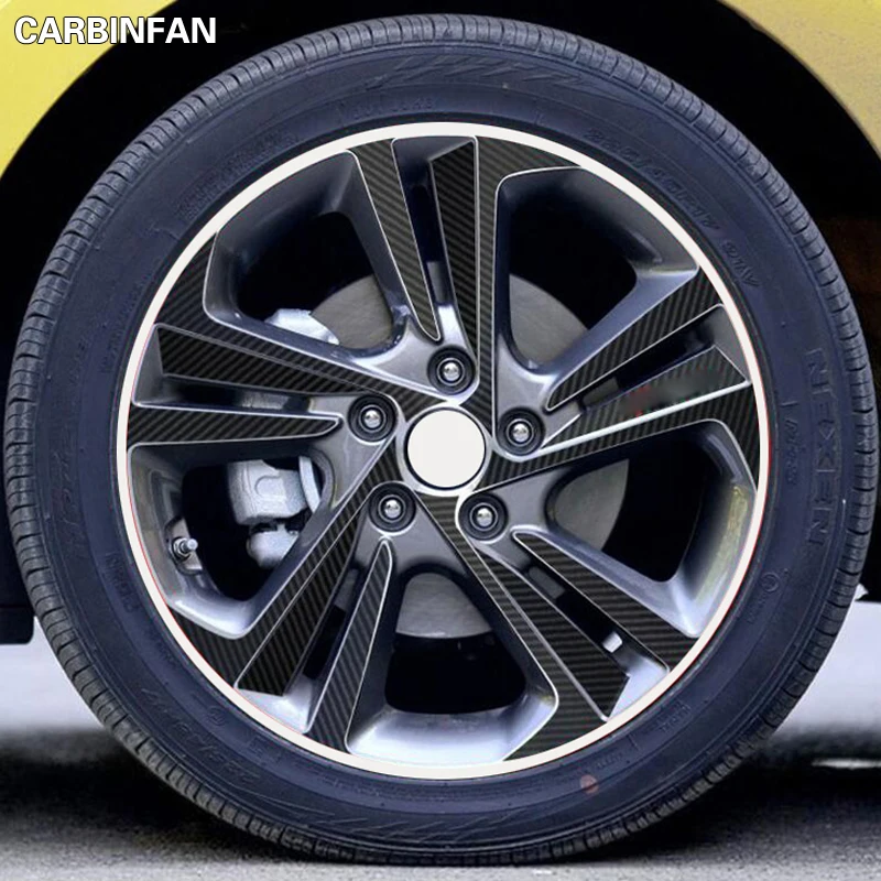 17 дюймовый водонепроницаемый стикер для ступицы колеса из углеродного волокна