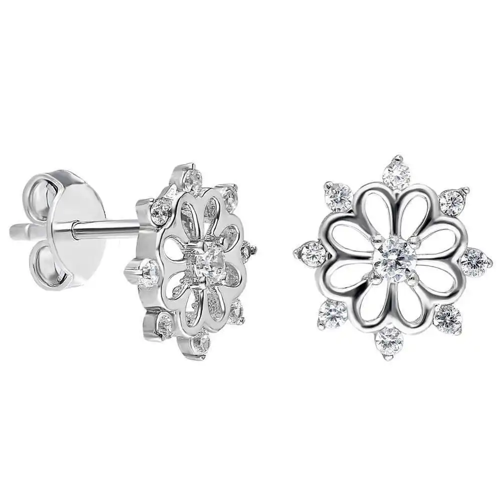 

Zircon Stone Seljuk Design 925 Sterling Silver Earrings