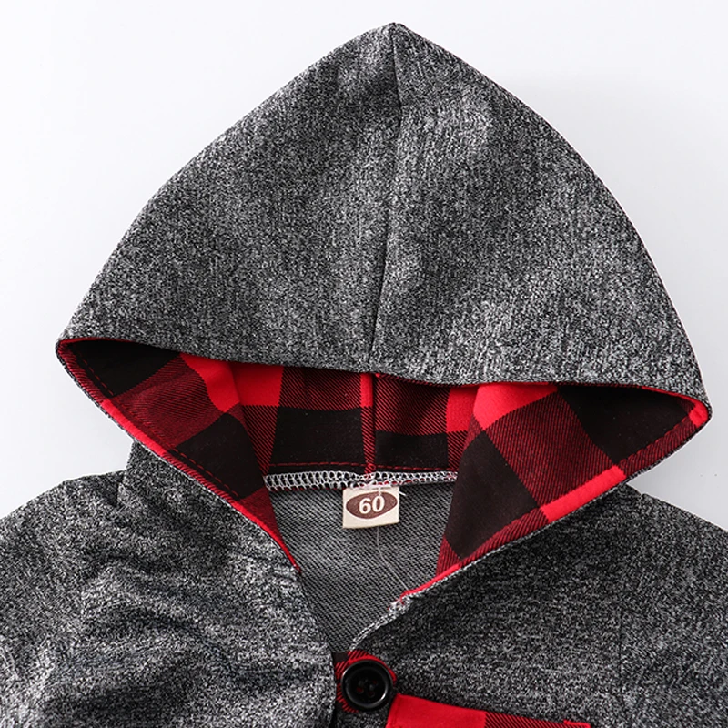 Осенний костюм из 2 предметов для новорожденных комплект детской одежды