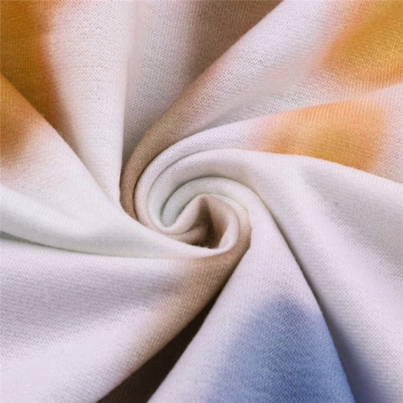 

Women Long Sleeve Sweatshirt Fall 2020 Fashion Ladies New Style Casual Tie Dye Street Harajuku Crew Neck Loose Top Sweatshirt