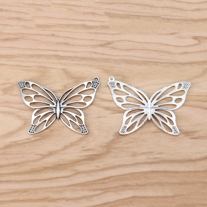 10 Pieces Large Hollow Butterfly Insect Charms Pendants for Jewellery Making Findings | Украшения и аксессуары