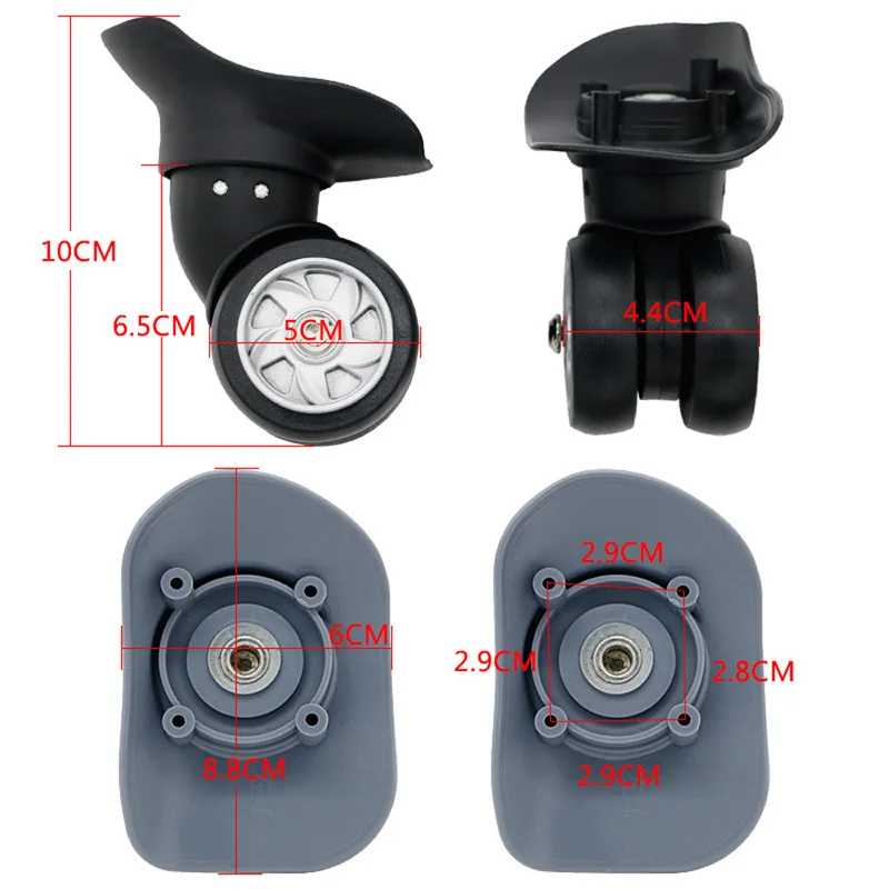 

1Pair Luggage Suitcase Swivel Wheel 360 Spinner Caster Wheels Repair Replacement Wheels W027