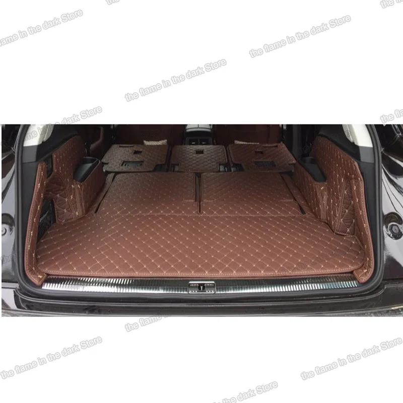 

Leather Car Trunk Mat Cargo Liner for audi q7 2007 2008 2009 2010 2011 2012 2013 2014 2015 rear boot cover accessories seat