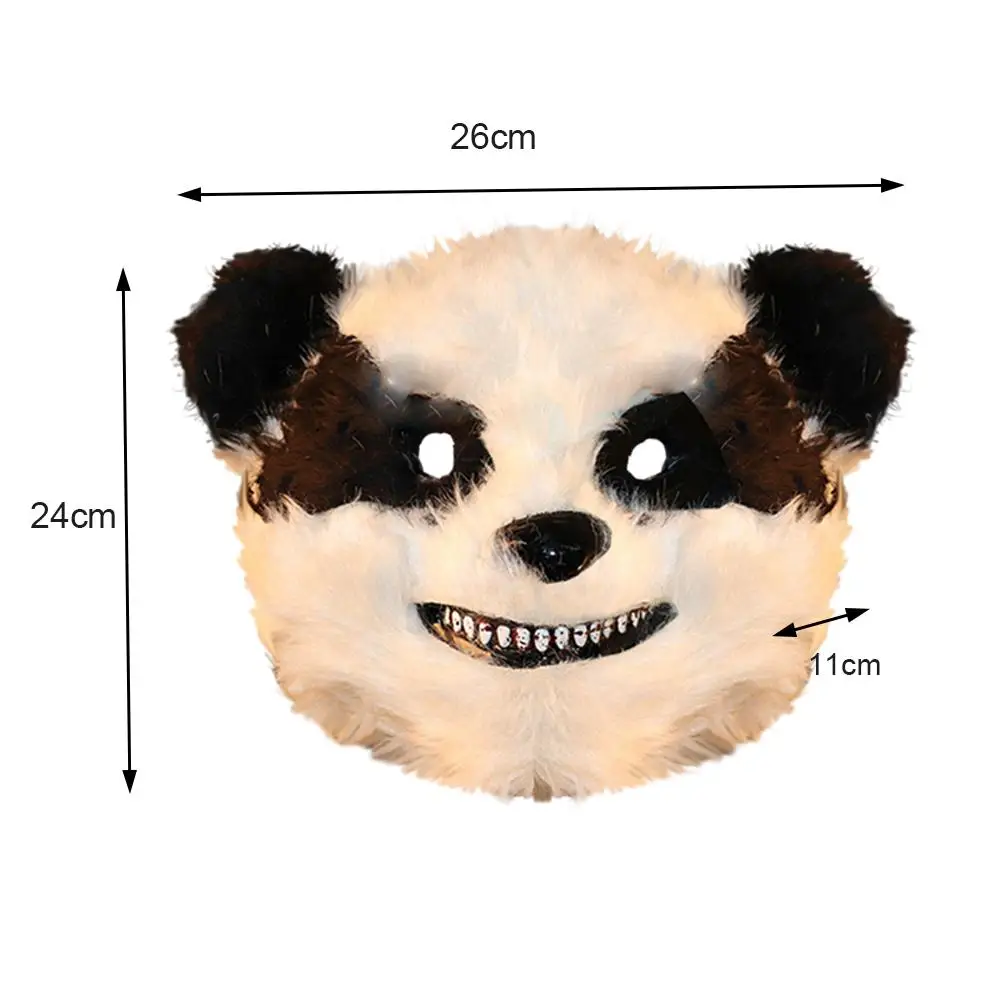 Страшная маска панды на Хэллоуин одежда для головы животных реквизит костюма