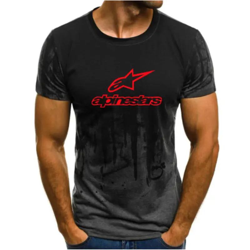 

2021 Summer New O-Neck T-Shirt Style Men T-shirt Casual Short Sleeve Tops Fitness Hip Hop Tshirt High Quality Brand Clothing