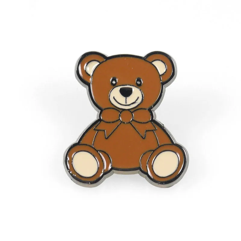 Cute bear pin fashion animal Brooch Enamel figure Pins and Brooches for Women kids Lapel Backpack Bags Badge Gift | Украшения и