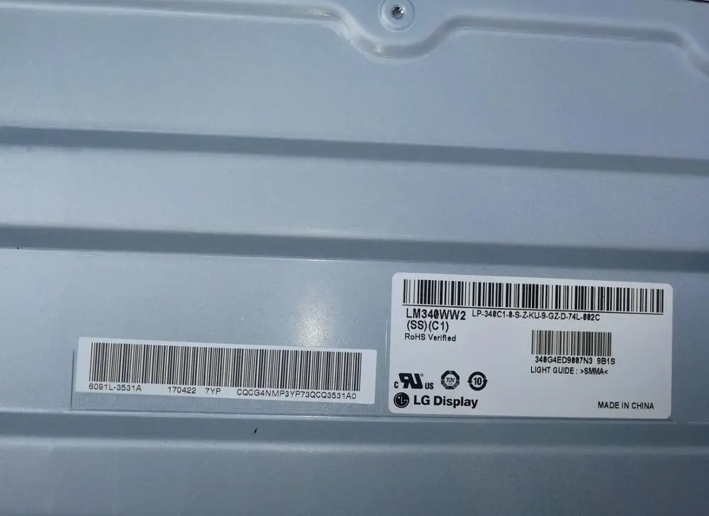 Изогнутый экран LM340WW2 SS C1 A1 IPS 34 дюйма 21:9 2K 144 Гц для LG 34UC79 34GL750 e sports новый