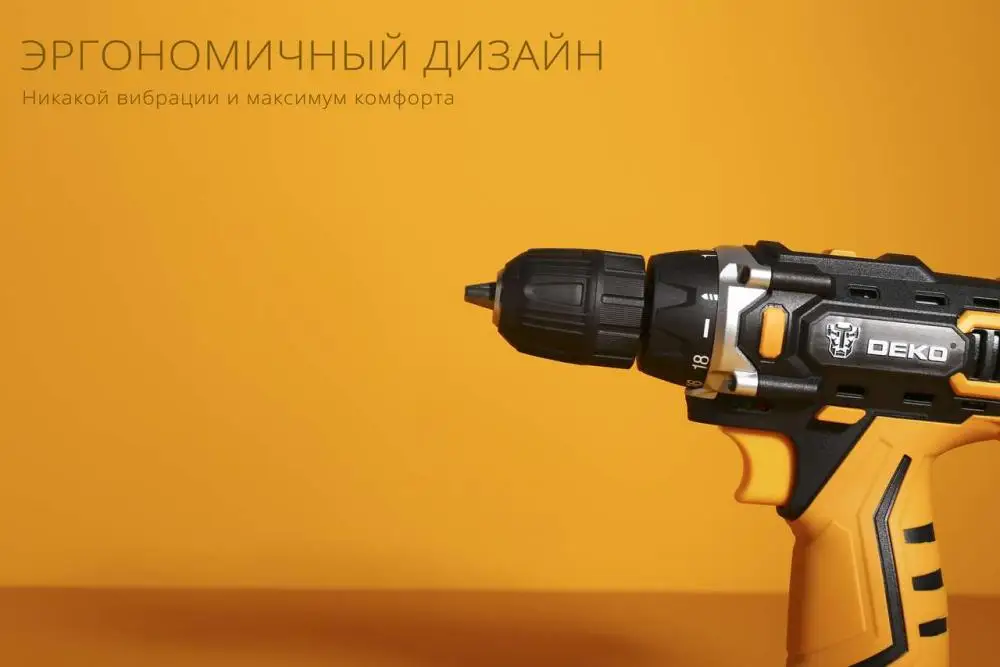 Аккумуляторная дрель-шуруповерт 20В Deko DKCD20FU-Li | Инструменты
