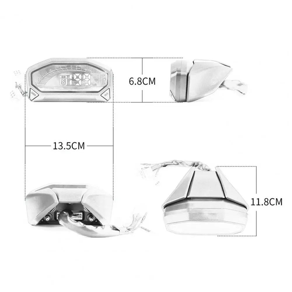 Универсальный датчик скорости мотоцикла с ЖК-дисплеем высокой четкости