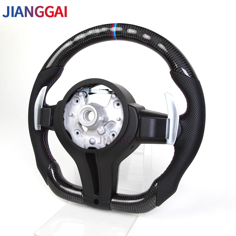 Руль из 100% углеродного волокна подходит для BMW E90 E91 E92 E93 E70 E71 E72 E53 E89 E84 E81 E87 E82 E88 -