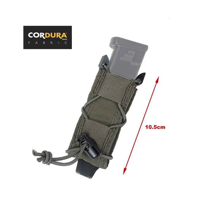 Зажим TMC Molle с открытым верхом 9 мм одиночная сумка для пистолета Ranger Green BK(SKU051444) |