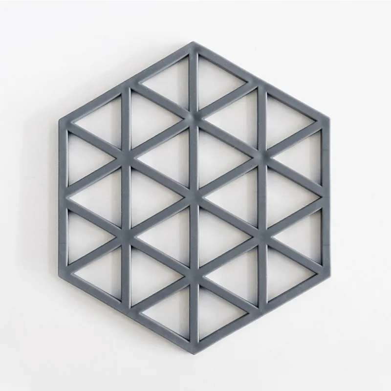 1PCS Creative PVC Coaster Hexagon Hollow Cup Mat Soft Heat Insulated Non Slip Pad Home Hot Drink Holder Desktop Decoration | Дом и сад