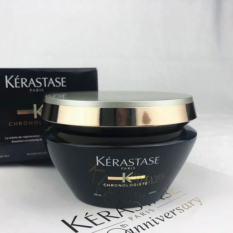 Черный Kerastase усиленная плотная ремонтная Мембрана для волос 200 мл 12 класс ремонт поврежденная прочность и прочность шелк для волос по Перми окрашивание - Цвет: Черный