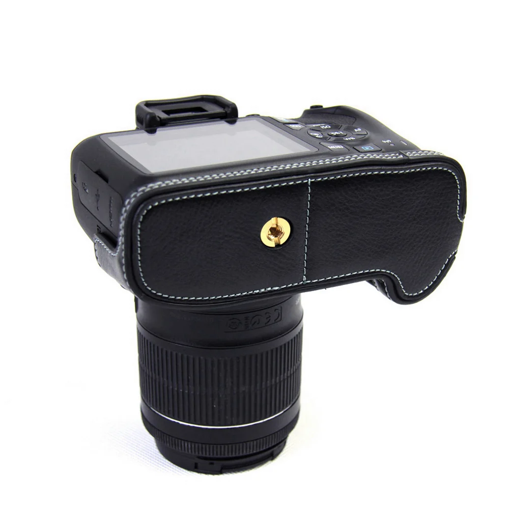 С отверстием для аккумулятора из натуральной кожи Mochila фотокамера сумка нижний
