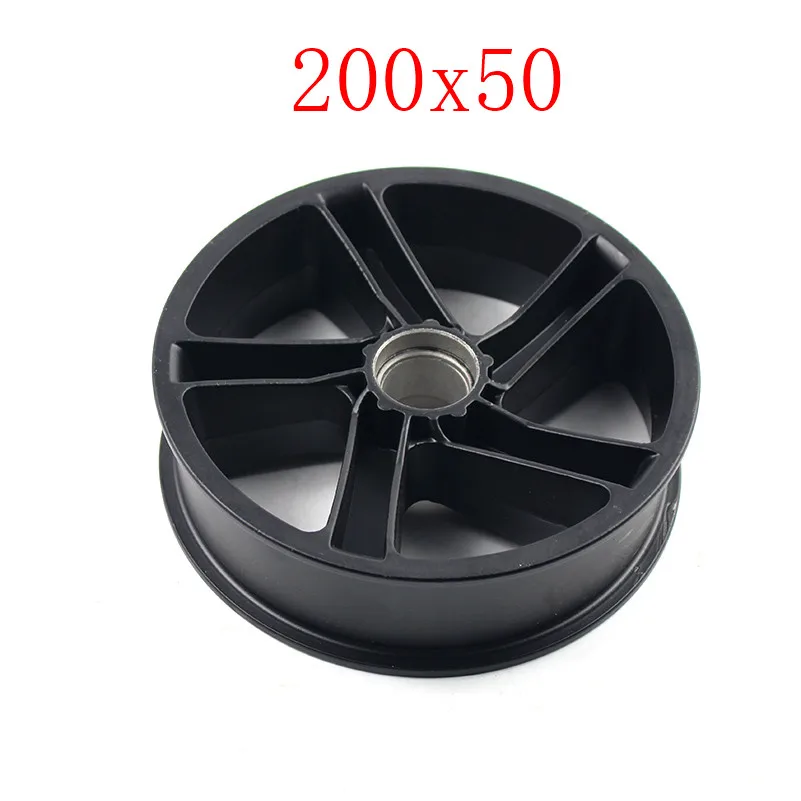 hub Front and Rear Scooter Solid Tire for Xiaomi Ninebot ES1 ES2 Electric Scooter Kickscooter 8 Inch 200x50 Non-Pneumatic Tire - Цвет: hub