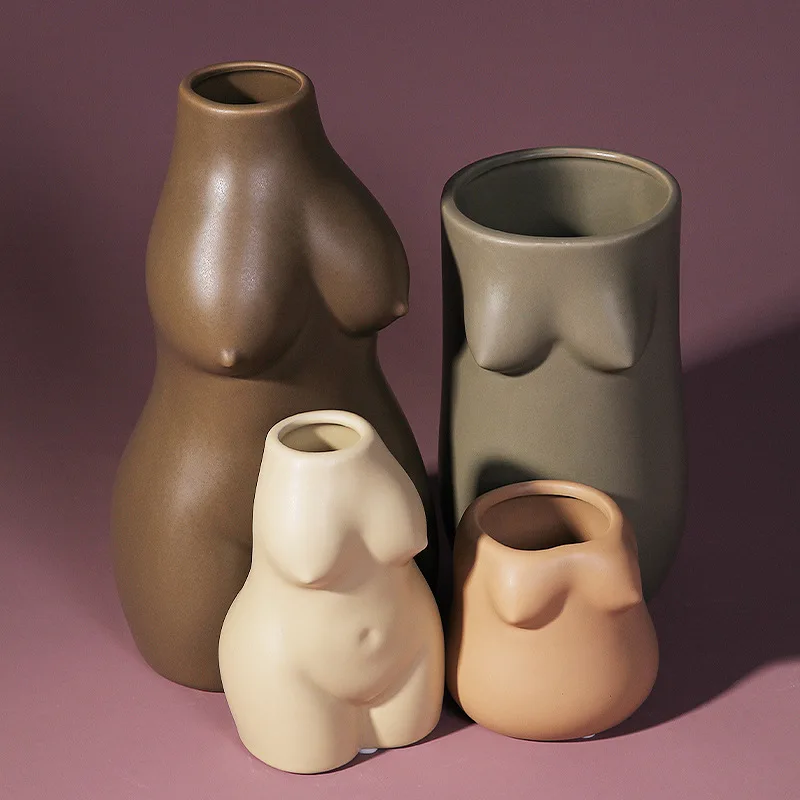 

Nordic Стиль для боди-арта для рабочего стола вазы декоративные для дома керамические украшения аксессуары для гостиной творческий дом ремесе...