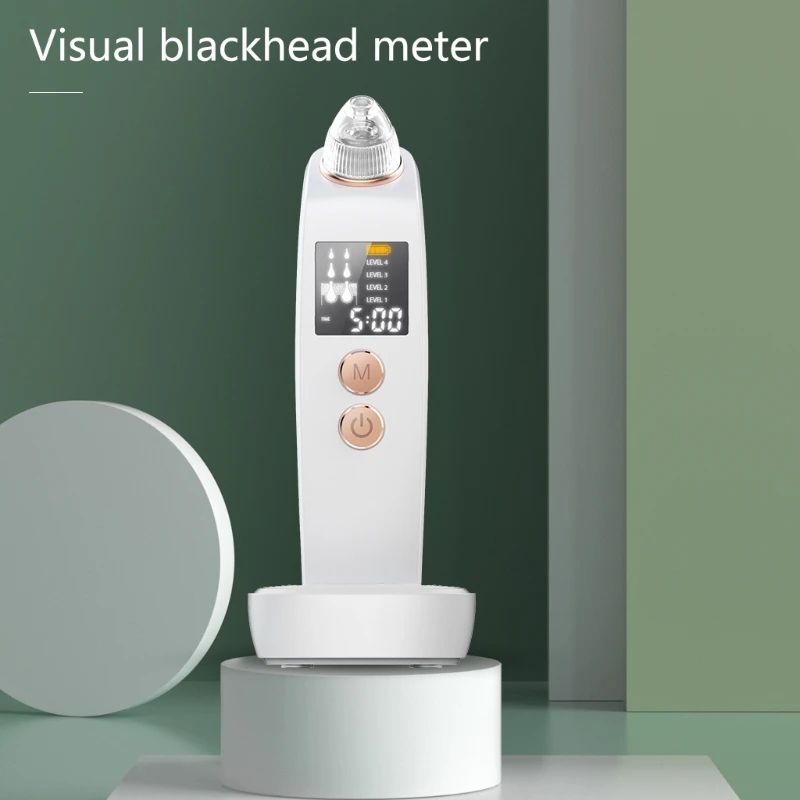 

Visual Blackhead Remover Vacuum 4 Adjustable Levels for Nose Facial Pore Cleaner Electric Acne Comedo Extractor Tool with Camera