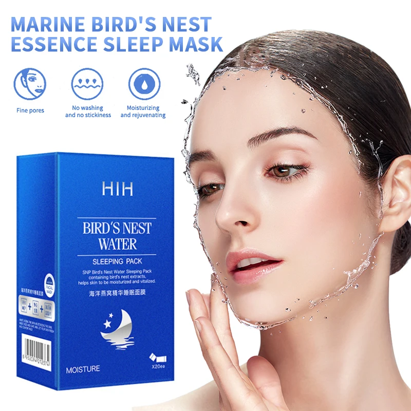 Маска для сна непромокаемая охлаждающая океанская Птичье гнездо 20 шт. средство