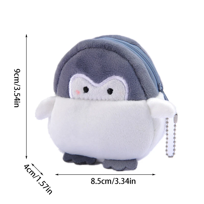 Миниатюрный Плюшевый кошелек с милым пингвином и кубом милый мягкий мультяшный