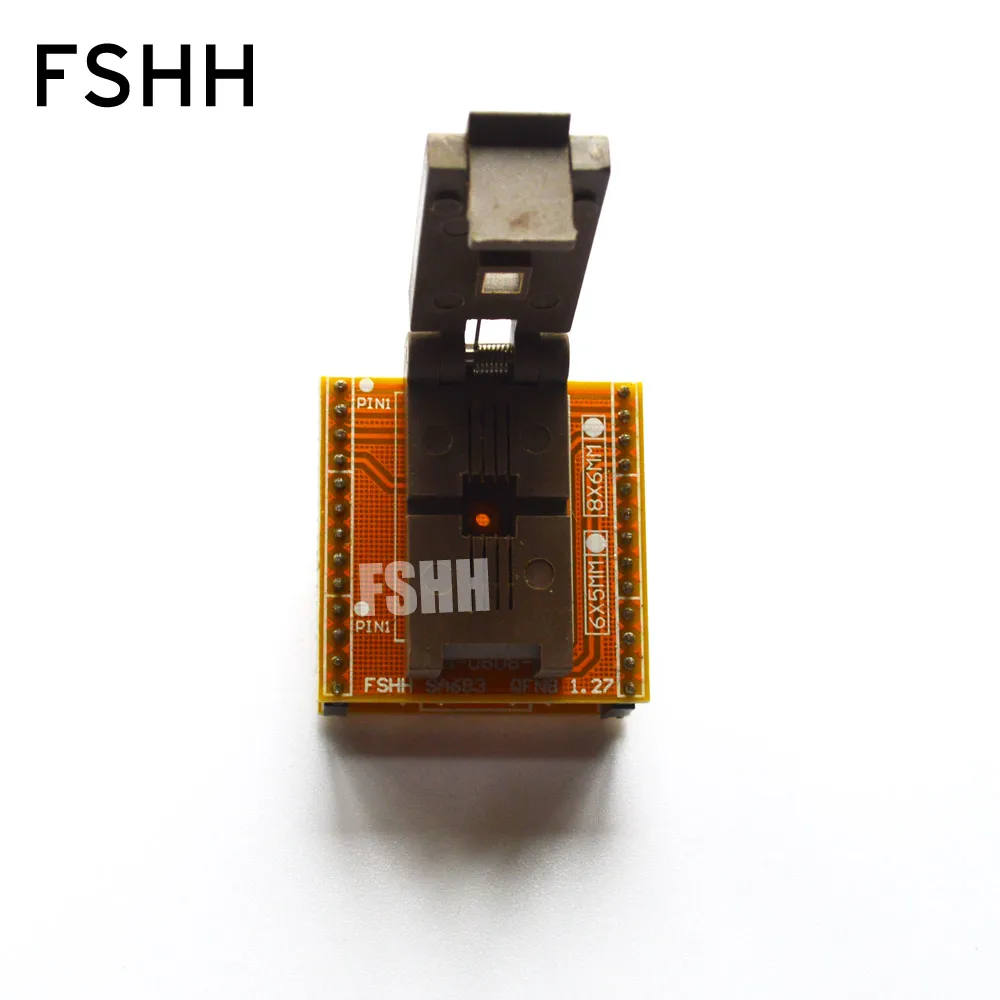 Адаптер для программатора Wellon адаптер WSON8/QFN8/DFN85x6 тестовая розетка IC|adapter scart|adapter