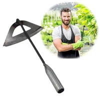 steel hardened hollow hoe handheld weeding rake gardening tool agricultural tool weeding accessories