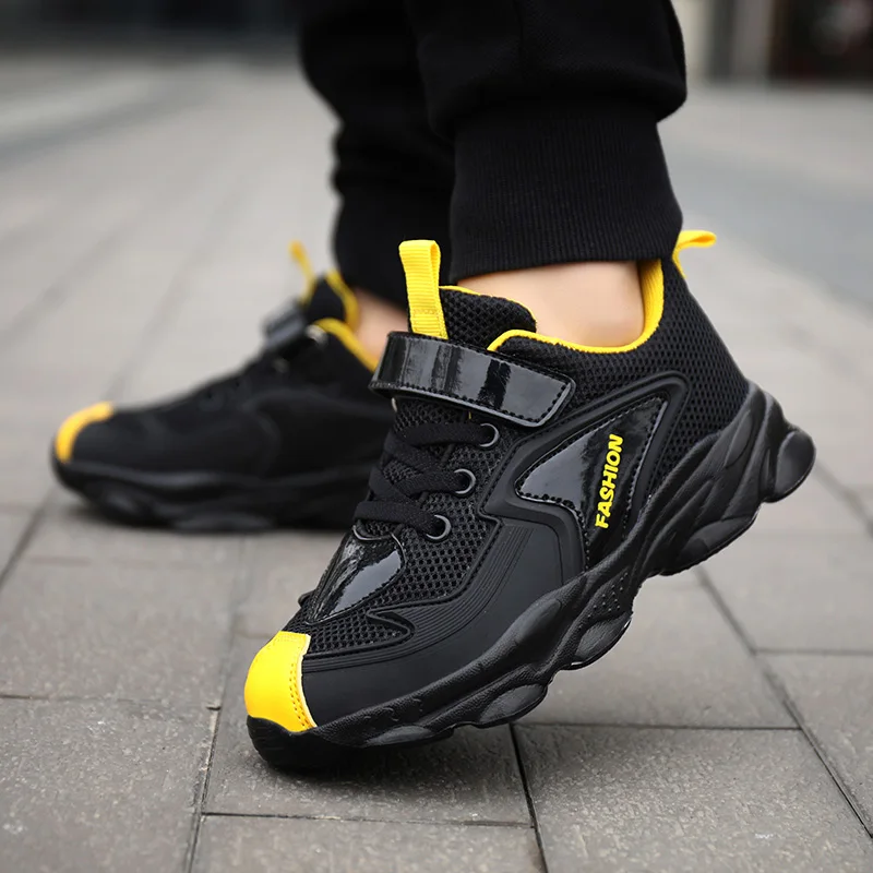 

2021 New Teenager Sneakers Boy Brand Designer Boy Sport Shoes Soft Bottom Children Running Shoes Anti Slip Kids Sneakers