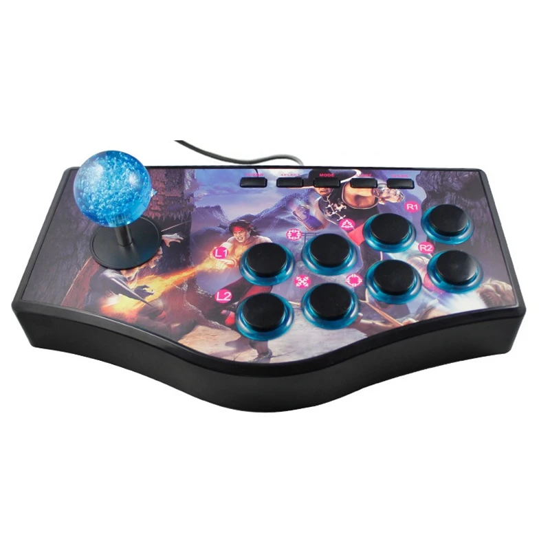 Ретро аркадная игра Кулисный контроллер Usb джойстик для Ps2/Ps3/Pc/Android Smart Tv встроенный вибратор восемь направления джойстика(No. B