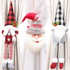 Рождественский держатель для занавесок с пряжкой, плюшевый олень, Санта Клаус, куклы, Декор, лента для занавесок, рождественские украшения для домашней комнаты, новый год 2021