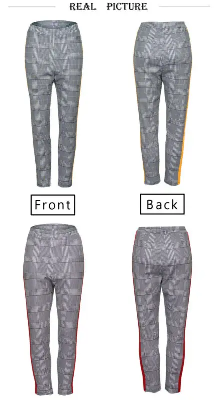 2019 модные брендовые новые женские осенние повседневные клетчатые облегающие