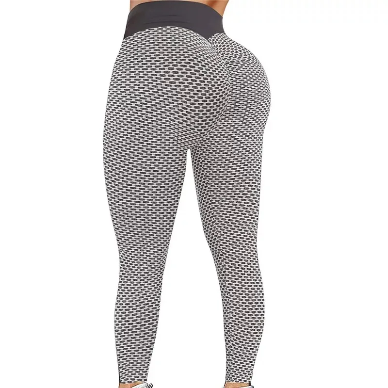 

Women's High Waist Leggings Grey Scrunch Butt Ruched Butt Lifting Yoga Pants Tummy Control Butt Lift Grey Spandex Leggings